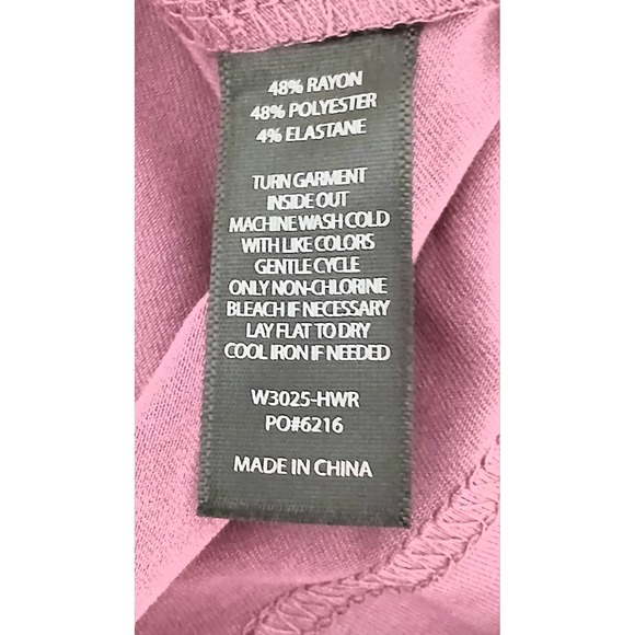 Betabrand Top Women's Size XS Mauve Flow Reversible Short Sleeve Pullover NEW - Picture 7 of 9
